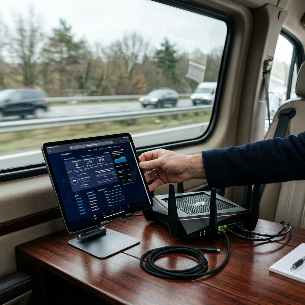 VIP araç içerisinde Starlink ve 5G internet entegrasyonu